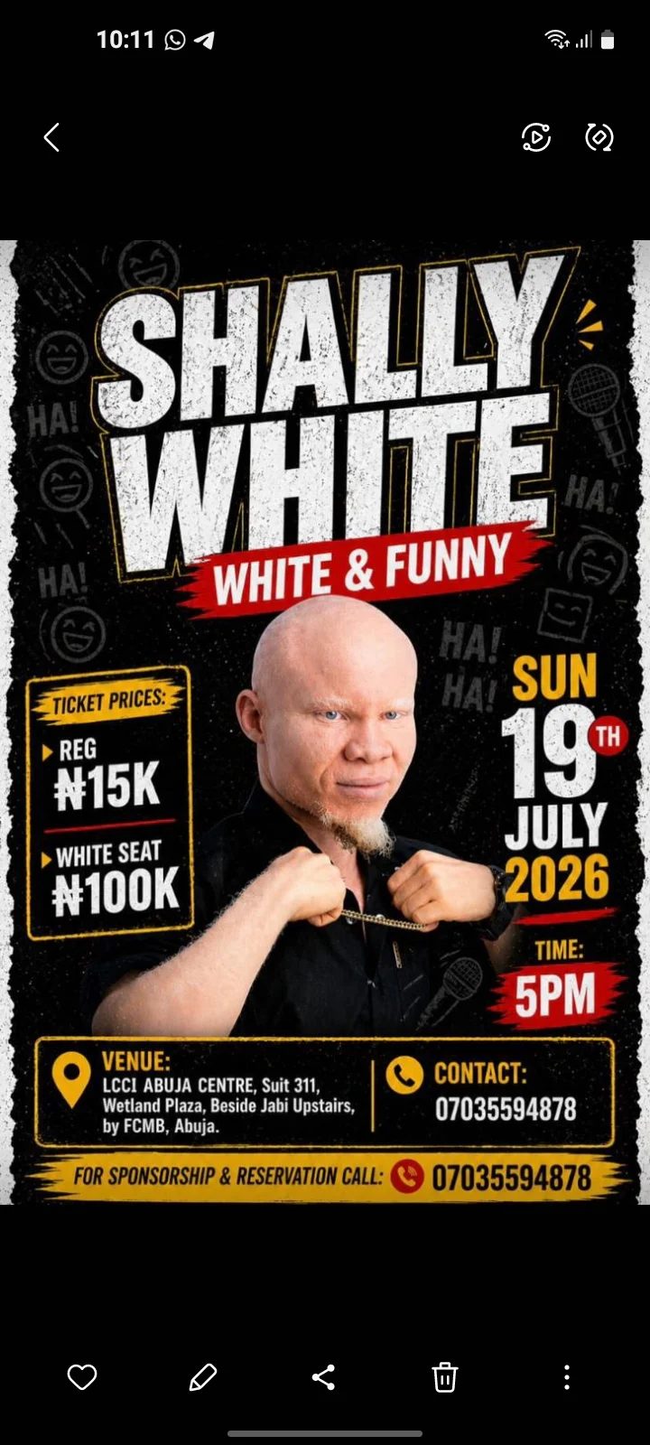 WHITE & FUNNY