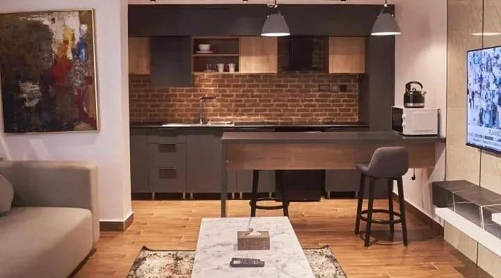 Spacious 2 Bedroom with Living Room and Kitchen