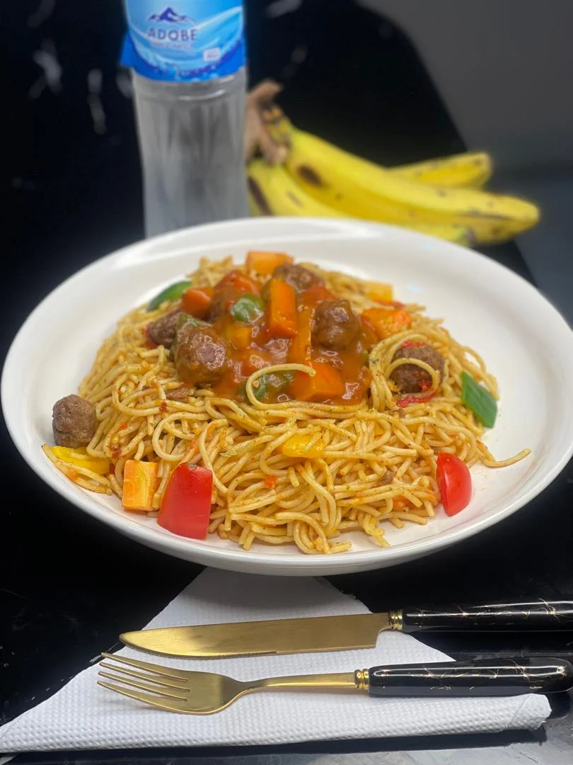 Spaghetti and Chicken Chawsu