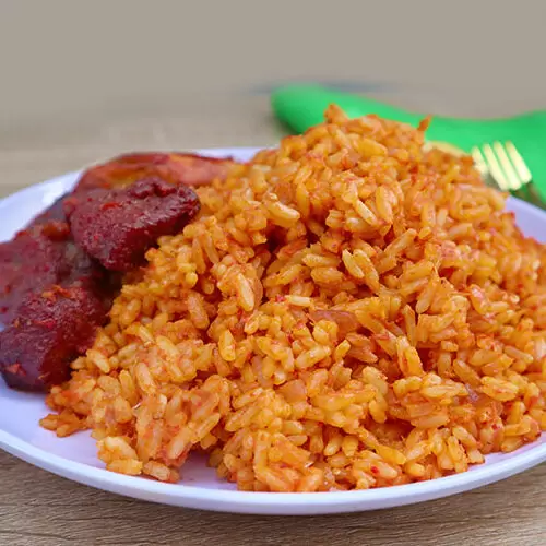 Jellof rice with chicken