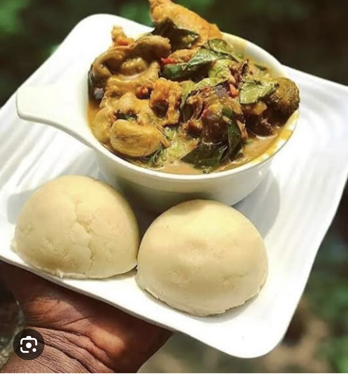 Oha soup with any Swallow