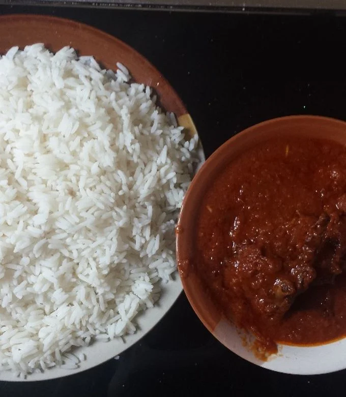 Rice and stew with Beef