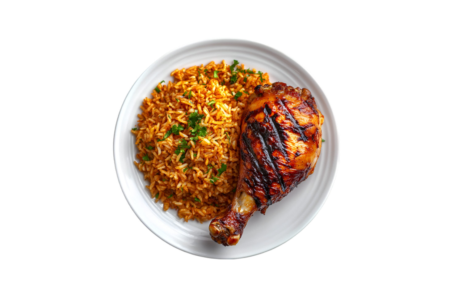Jollof rice with chicken